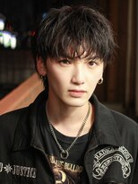 ハイパー ヨコハマ(HYPER yokohama)&nbsp;横浜駅シースルーショートマッシュニュアンスパーマメンズ韓国