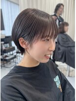 レア 新越谷(LEA)&nbsp;切りっぱなしボブエアリーロング美髪ピンクブラウン 髪質改善