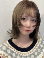 リア(Lia by KENJE) イメチェン/ピンクベージュ/前髪/中央林間