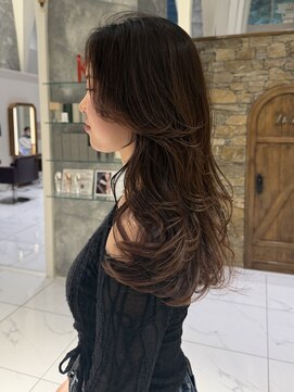 ザザ ZA/ZA 目白 重ためロングレイヤー　目白　美容室　一戸里奈