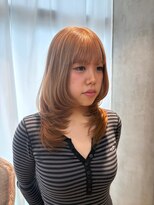 リリー バイ アオ(Lilly by AO) オレンジベージュ×韓国ハッシュカット