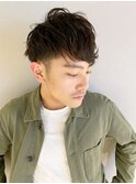 好感度◎ショートレイヤー×コンマヘア×くせ毛風パーマ