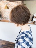 ★動きと立体感のハンサムショート★