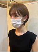 大人かわいい20代30代40代小顔ショコラベージュ１Zina船橋