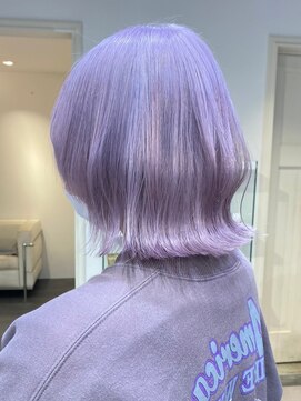 ベレーザ 渋谷(BELEZA) 2510外国人風カラーロイヤルパープルバイカラータンバルモリボブ