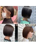 20代30代大人かわいいぷつっとボブ♪