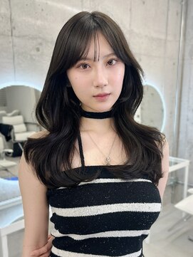 アイシー 表参道(ICY) 【憧れ韓国ヘア】うるツヤくびれロング/黒髪スタイル