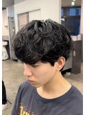 刈り上げない大人シャドウパーマショートウルフ