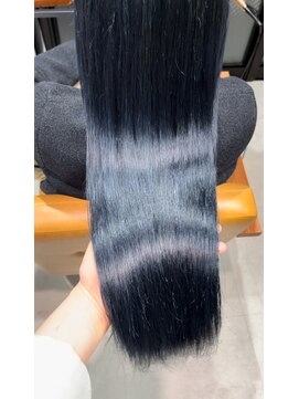 テラスヘア 三条(TERRACEhair) 髪質改善艶カラーブルーブラック