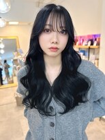 ミョンシル&nbsp;【myonsil 山田】トレンドレイヤースタイル/ブルーブラック