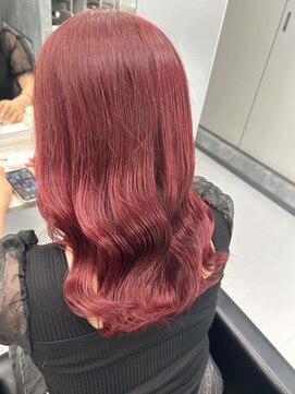 サロンジオ 本厚木(salon the O's) イメチェン/レッドブラウン/フルバング/似合わせカット/本厚木駅