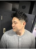 ツイストパーマ×ツイストスパイラルパーマ×メンズショート