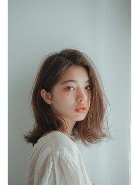 ラナ 新宿(lana) こなれミディ/顔まわり/シアーグレージュ【lana hair/新宿】