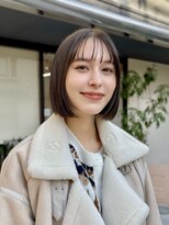 ルル 表参道(lulu.)&nbsp;黒髪/ボブウルフ/ネビージュ/小顔/ワンレン