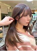 韓国風大人レイヤーカット/ミディアムレイヤー/顔まわり/船橋駅