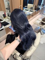 ガリカ 蔵前(Gallica)&nbsp;ブルーカラー/ネイビーブルー/20代30代/韓国ヘア/デザインカラー