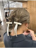 熊本amiお呼ばれアレンジツインスタイル