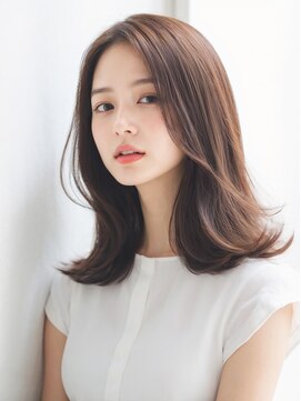 クラン 横浜(Clanc) くびれヘア ハイライトカラー アプリコットオレンジ 夏