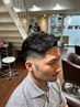【スッキリ爽やかに！】メンズカット＋眉毛カット＋白髪染めカラー