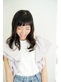 前髪短めセミロング