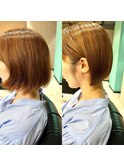 美髪矯正ビフォーアフター　30代女性