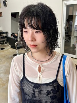 ボウ(BOW) 【BOW】ボブ × スパイラルパーマ