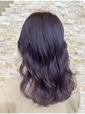 ブリーチカラー/パープルブラウン/艶髪