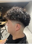MEN’S HAIR/ブルーブラック/フェザーパーマ/柏