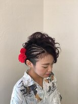 ヘアーアンドメイク リン(Hair&Make Rin)&nbsp;20代30代40代50代大人かわいいサイドアップ♪コーンロウ