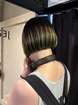 ジェスター 烏丸御池店(JESTER) 〈suzuno〉ボブ×裾デザインカラー