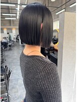 オズ 郡山駅前店(OZ)&nbsp;周りと差がつくラベンダーグレー大人可愛いベージュレイヤーロブ