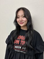 コルク バイ マグ 松本駅前(COLK by Mag) 冬の美人韓国風◎小顔レイヤーロングヘア×艶髪ダークグレージュ