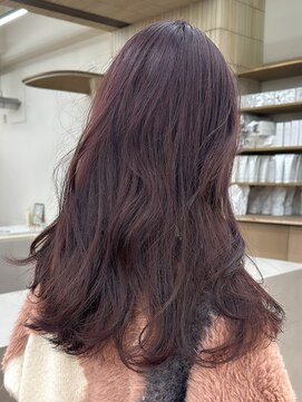 パークレーン アイス イヴェン(park lane ICI yeven) ブリーチなしダブルカラーボルドーワインレッド赤髪冬カラー