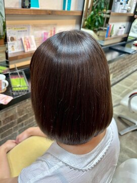 【髪質改善】縮毛矯正ココナッツストレート/ツヤ黒髪
