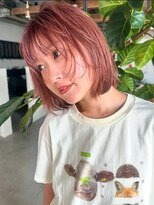 ディッセンバー 神宮前(December) 暖色カラー/ピンクカラー/顔周りレイヤー/渋谷