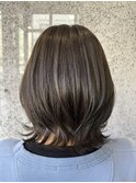 レイヤーグレージュ　ボブ