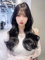 アルバム 新宿(ALBUM SHINJUKU)&nbsp;前髪カット韓国ヘア顔周りレイヤーロング_F60787