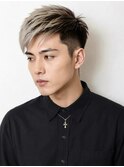 シルバーハイライト×アップバングショート
