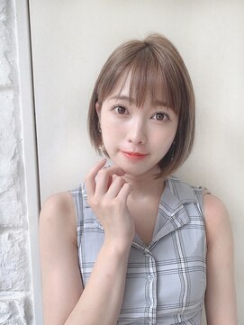 ラミ(L'ami) 【東 純平】大人可愛い 耳掛け ミニボブ