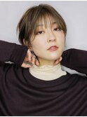ナチュラルショート_ハイライトカラーオリーブカラー_46904