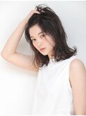 髪質改善トリートメント★グレージュ白髪染めロングウルフ