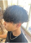 滋賀、南草津、メンズ美容室、波巻きツイストスパイラルパーマ