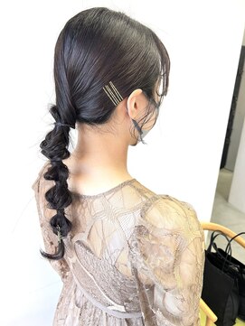 ヘアー アイス 御器所本店(HAIR ICI) ピタッとアレンジ×編み下ろし