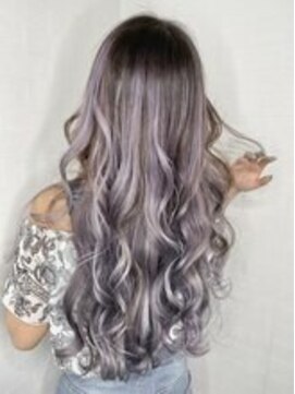 ユートピア(U topia) バレイヤージュ/ラベンダーカラー/シルバーカラー