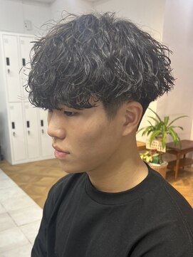 ローウェ バイ フィフス 立川メンズサロン(Louwe by fifth) 波巻きスパイラルパーマツイストパーママッシュメンズパーマ