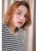 ハイトーンカラーフレンチカジュアルボブパーマY越谷10代20代