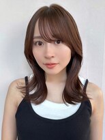 ジョエミバイアンアミ(joemi by Un ami)&nbsp;★くびレイヤーエモージュ前髪薄めバング小顔カット大人ガーリー