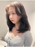 8987ニュアンスカラーシルバーアッシュハイトーンカラー韓国ヘア