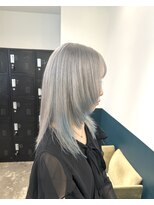 ヘアーブレイス(hair brace) ブリーチ二回ウルフ×デザインカラーstylist聖斗