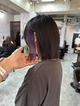 シールドヘアー 沖縄 新都心(C'LD Hair) イヤリングカラー/ブリーチボブ/ハイトーンボブ/ぷつっとボブ